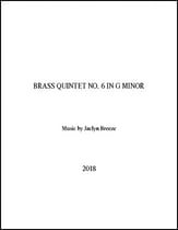 Brass Quintet No. 6 in G Minor P.O.D. cover